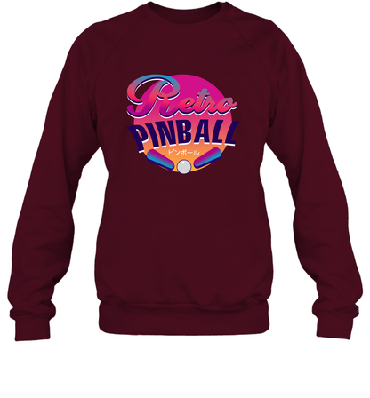 Retro Pinball Shirt Sweatshirt Sweatshirt Maroon