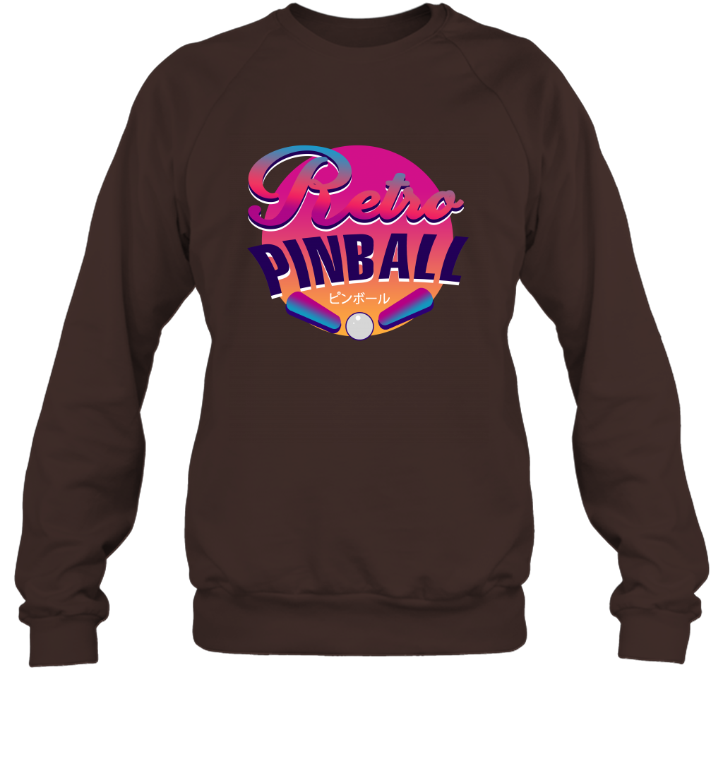 Retro Pinball Shirt Sweatshirt Sweatshirt Dark Chocolate