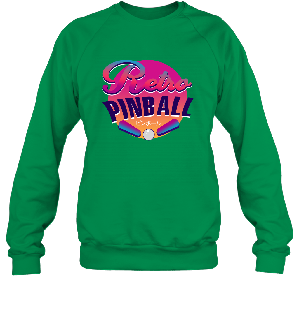 Retro Pinball Shirt Sweatshirt Sweatshirt Irish Green