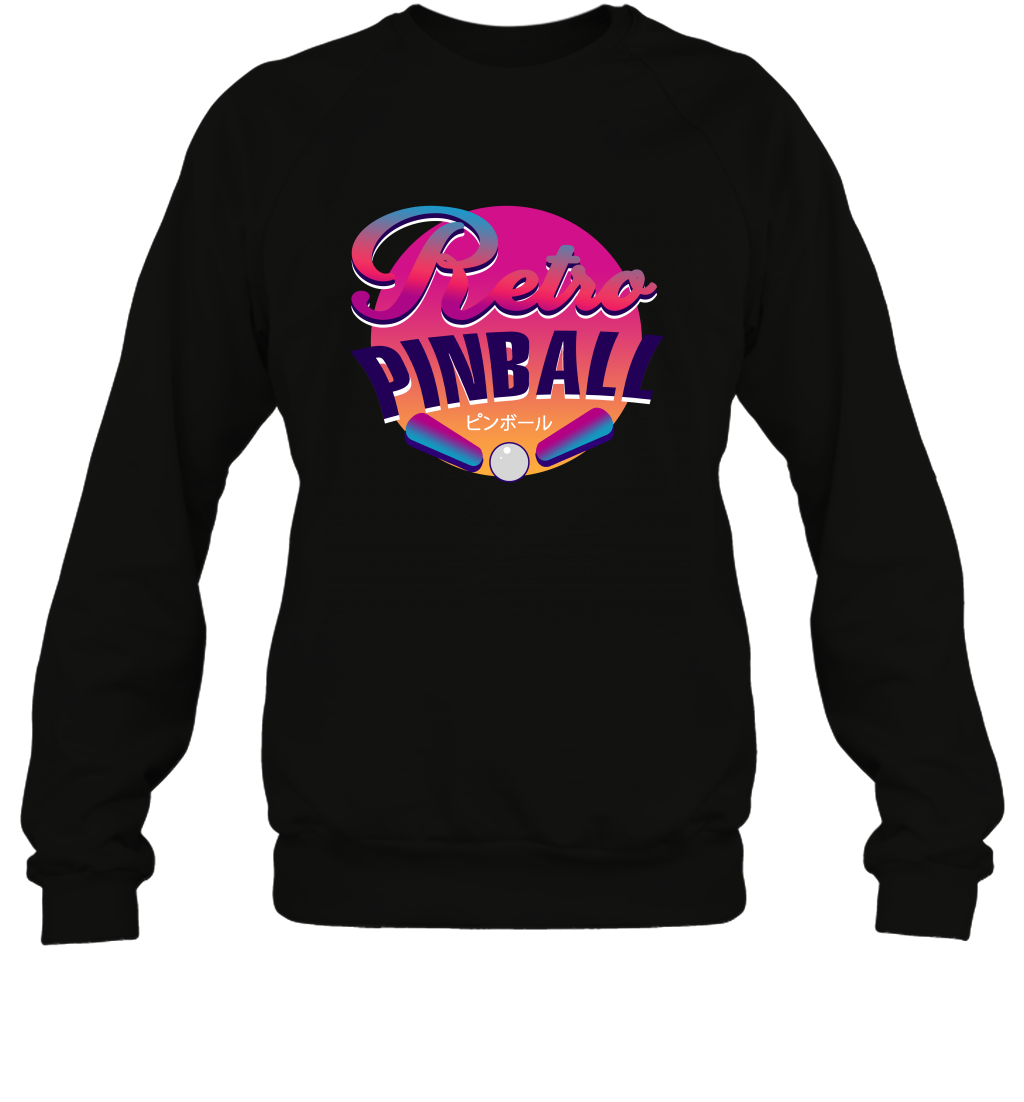 Retro Pinball Shirt Sweatshirt Sweatshirt Black