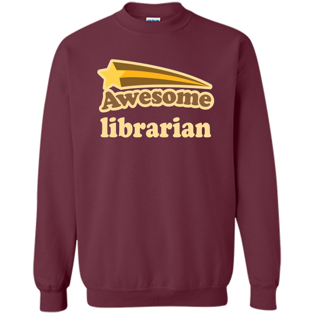 Awesome Librarian T-shirt Maroon