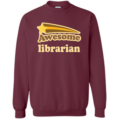 Awesome Librarian T-shirt Maroon