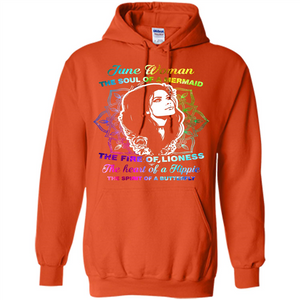 June Woman T-shirt The Heart Of A Hippie