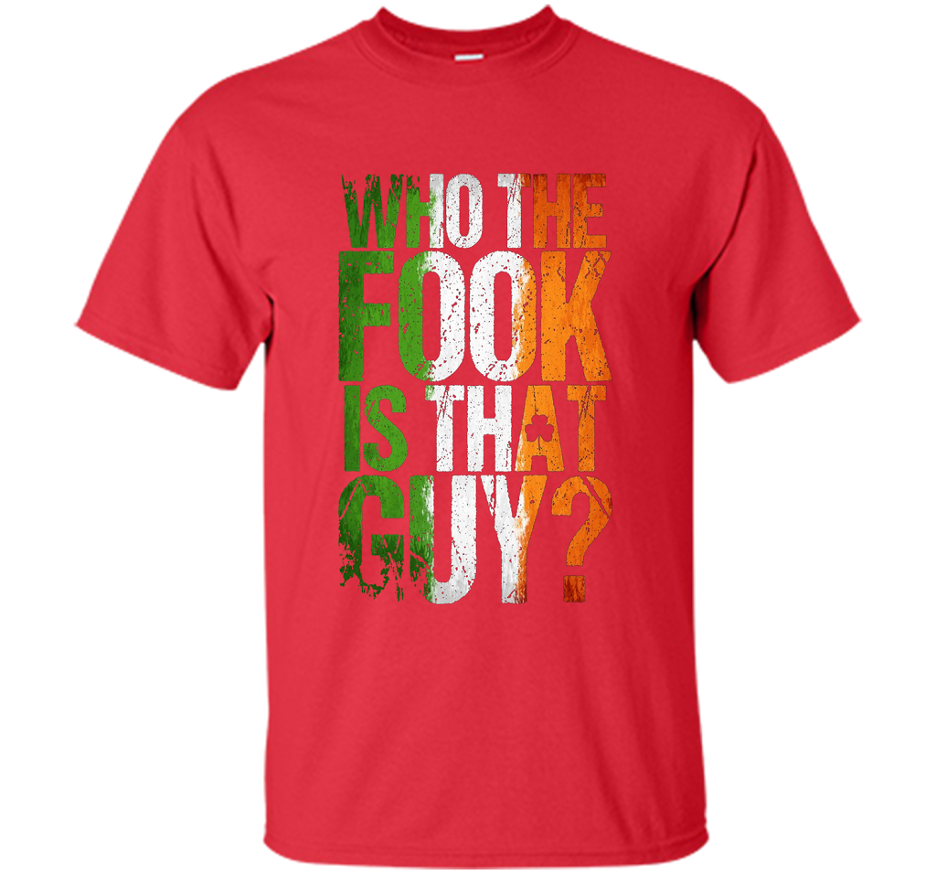 Boxing T-shirt Who The Fook Is That Guy Red