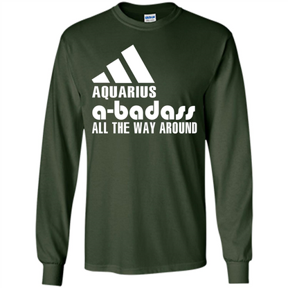 Aquarius A-Badass All The Way Around T-shirt Forest Green