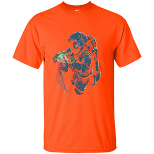 Space Rave T-shirt Jelly Fish Rainbow Astronaut Friends T-shirt