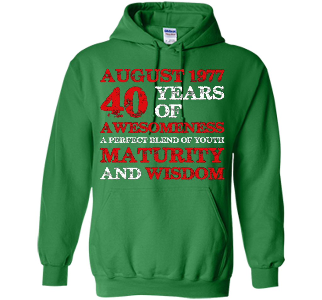 Vintage Limited August 1977 Edition - 40th Birthday Gift shirt Irish Green