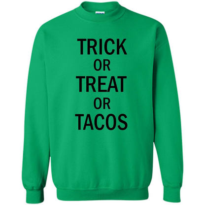 Trick or Treat or Tacos T-shirt Funny Halloween Costume T-shirt