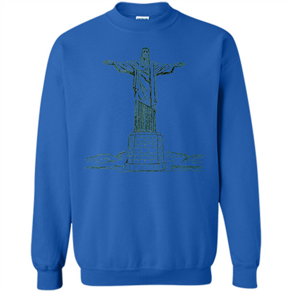 Christ The Redeemer Statue In Rio De Janeiro Brasil T-shirt Royal