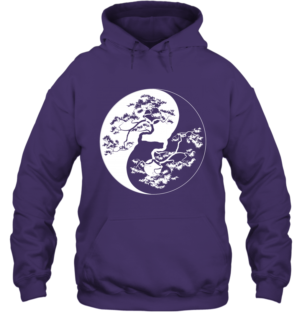 Yin Yang Tree Shirt Hoodie Hoodie Purple
