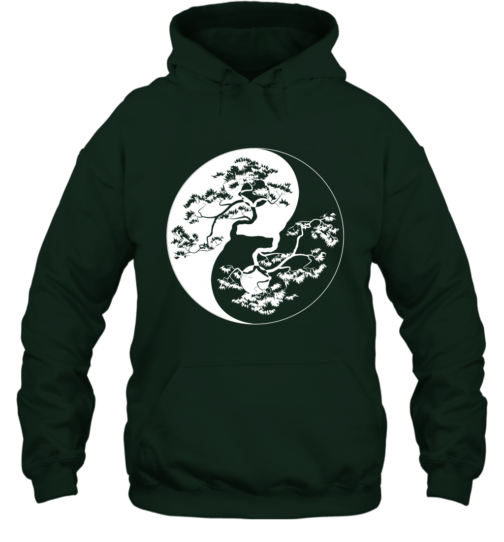 Yin Yang Tree Shirt Hoodie Hoodie Forest