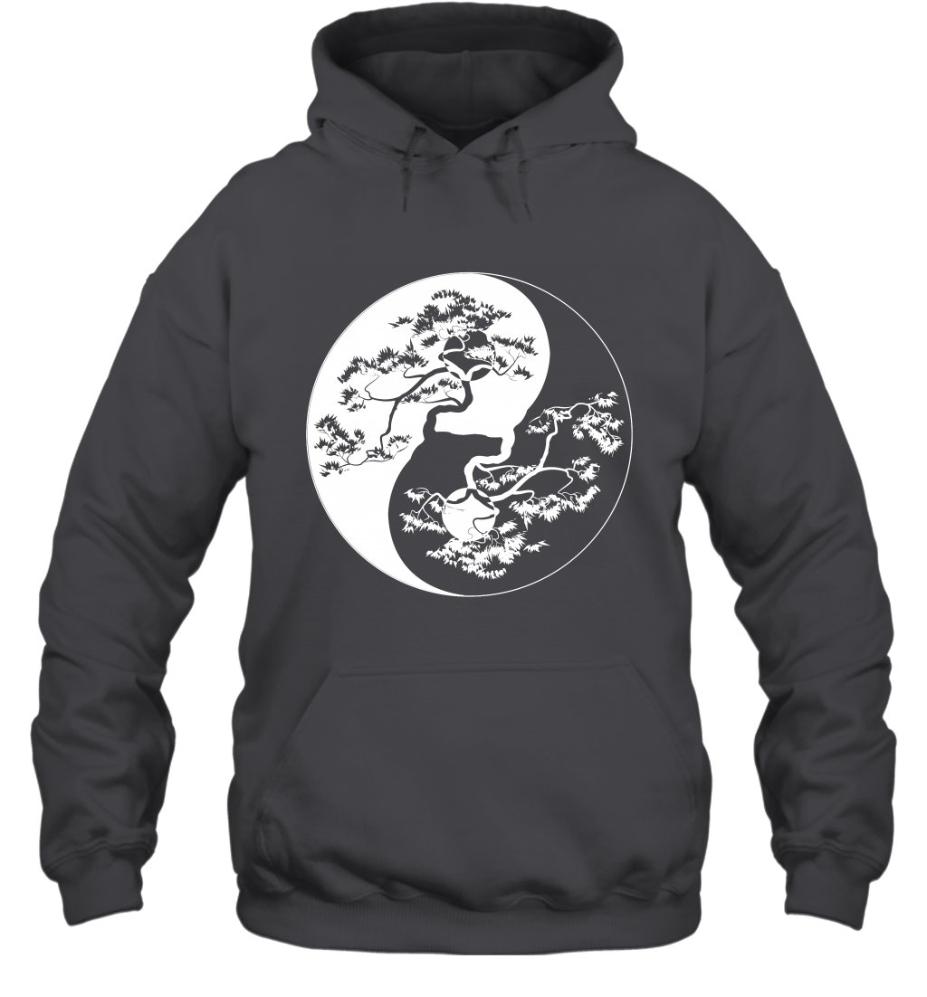 Yin Yang Tree Shirt Hoodie Hoodie Dark Heather