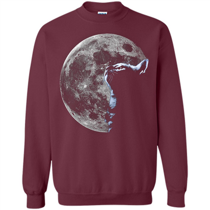 Cat Lover T-shirt Cat And Moon Maroon