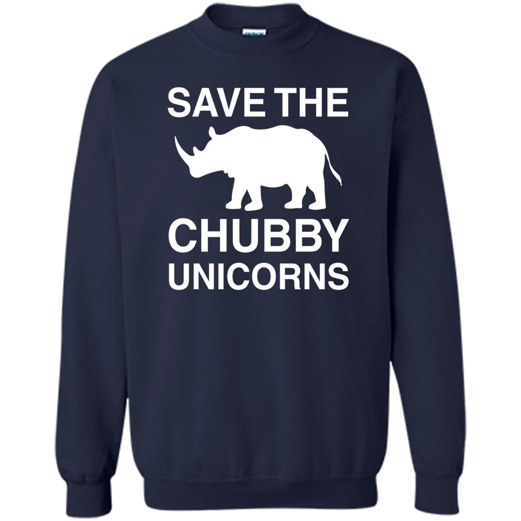 Save the Chubby Unicorns T Shirt For Men, Womens, and Kids Navy