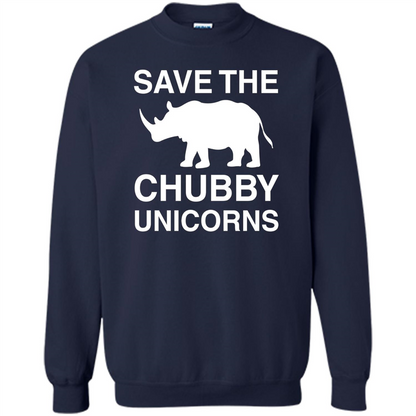 Save the Chubby Unicorns T Shirt For Men, Womens, and Kids Navy