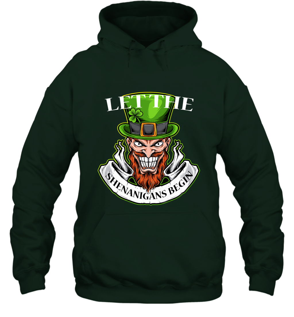 Let The Shenanigans Begin Irish Shirt Hoodie Forest