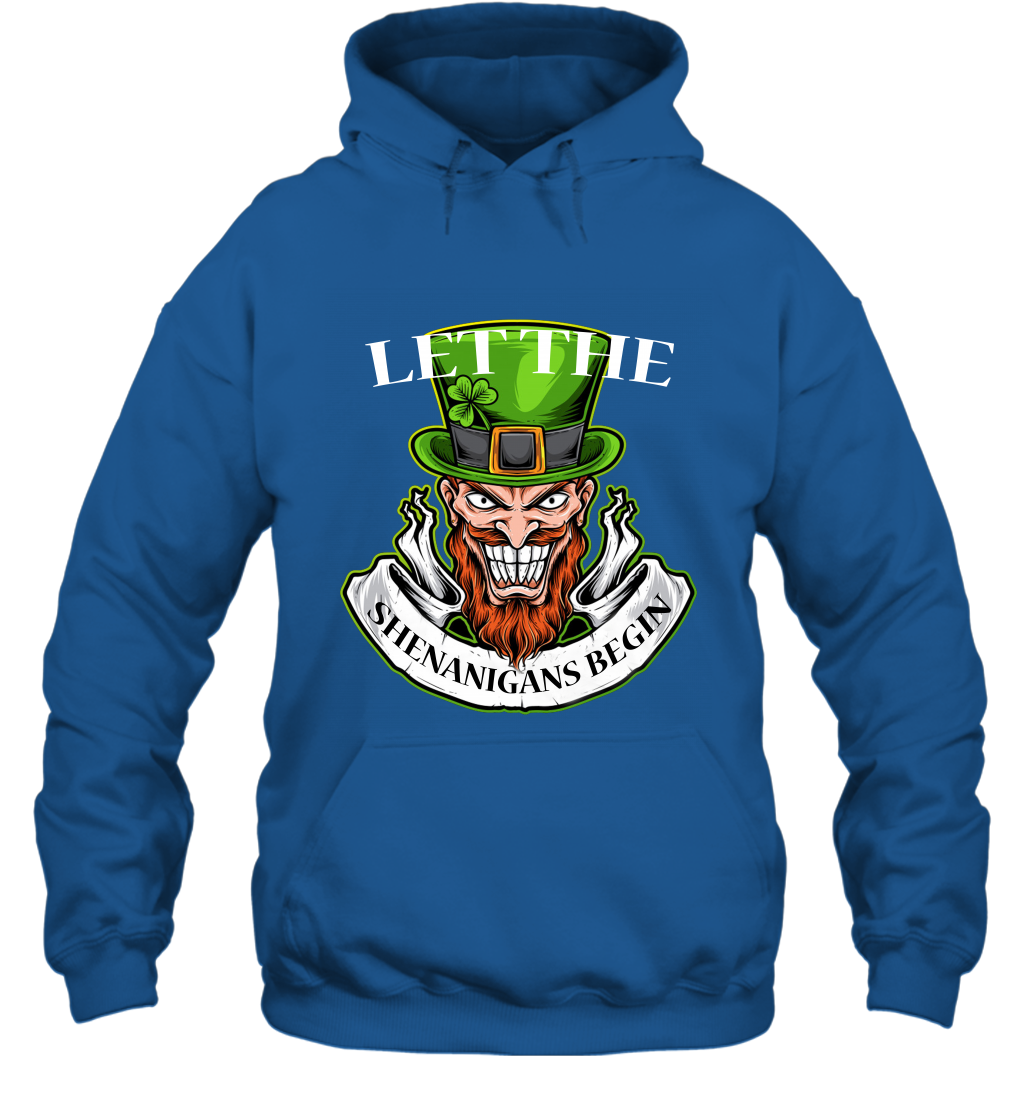 Let The Shenanigans Begin Irish Shirt Hoodie Royal