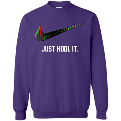 Funny Saying Just Hodl It T Shirt Cryptocurrency T-Shirt Purple