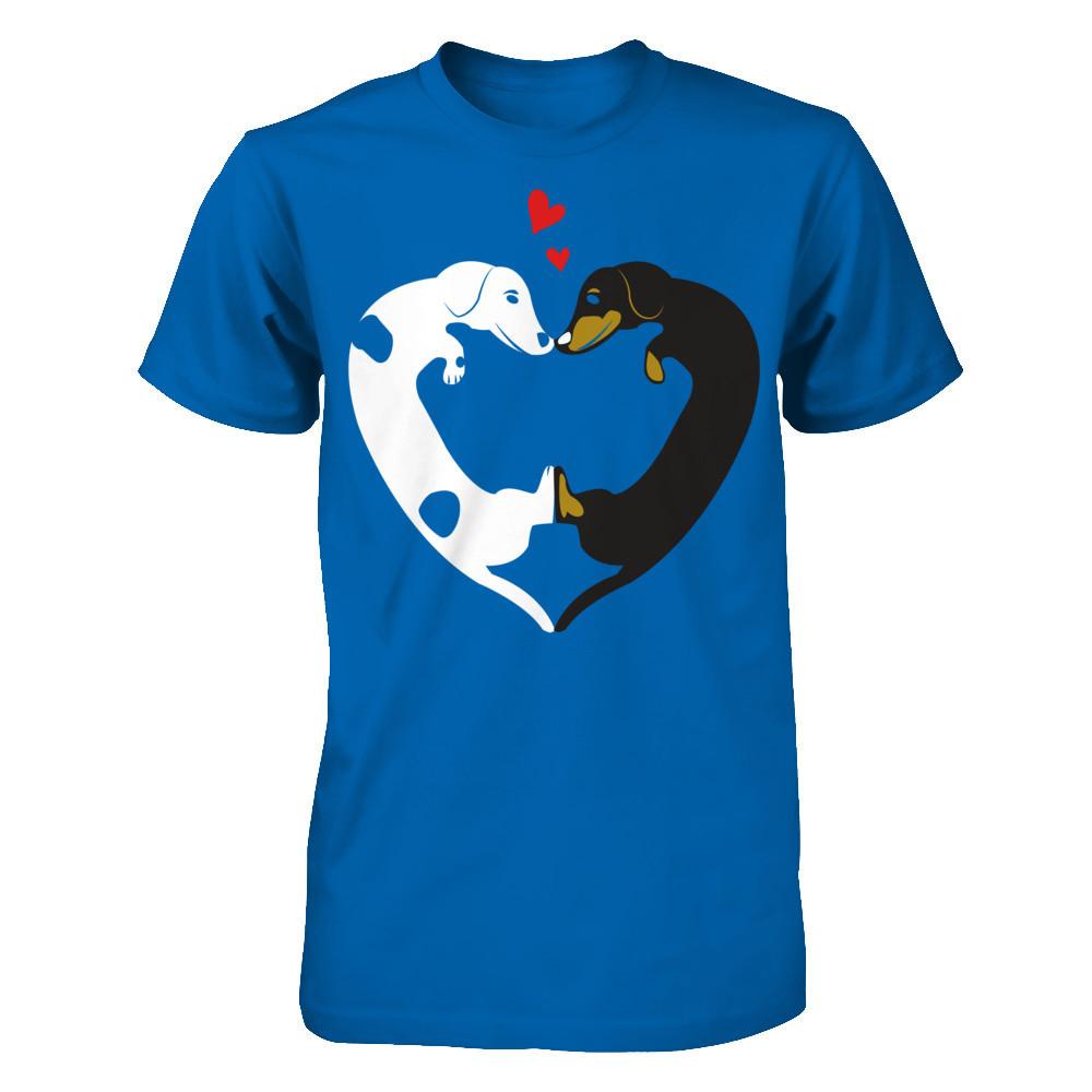 Dog Heart - Love Dog T-shirt Gildan - Short Sleeve Tee Royal
