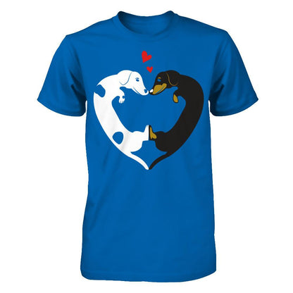 Dog Heart - Love Dog T-shirt Gildan - Short Sleeve Tee Royal