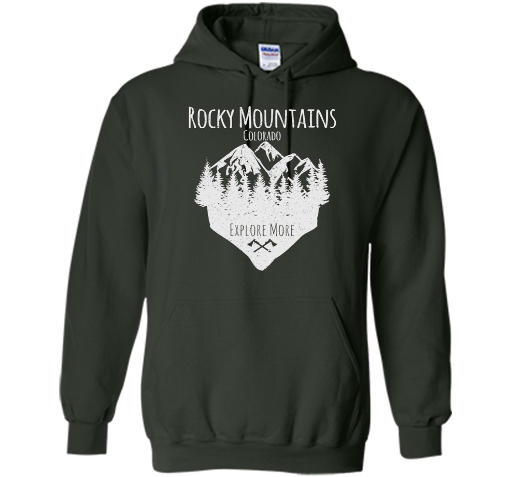 PREMIUM Rocky Mountains, Colorado - Souvenir T-Shirt t-shirt Forest Green