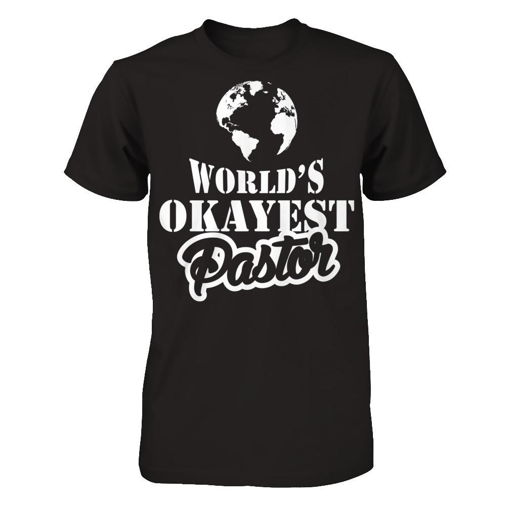 World's Okayest Pastor Next Level - Unisex Fitted Tee Black