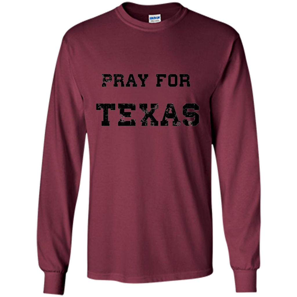Pray For Texas T-shirt Maroon