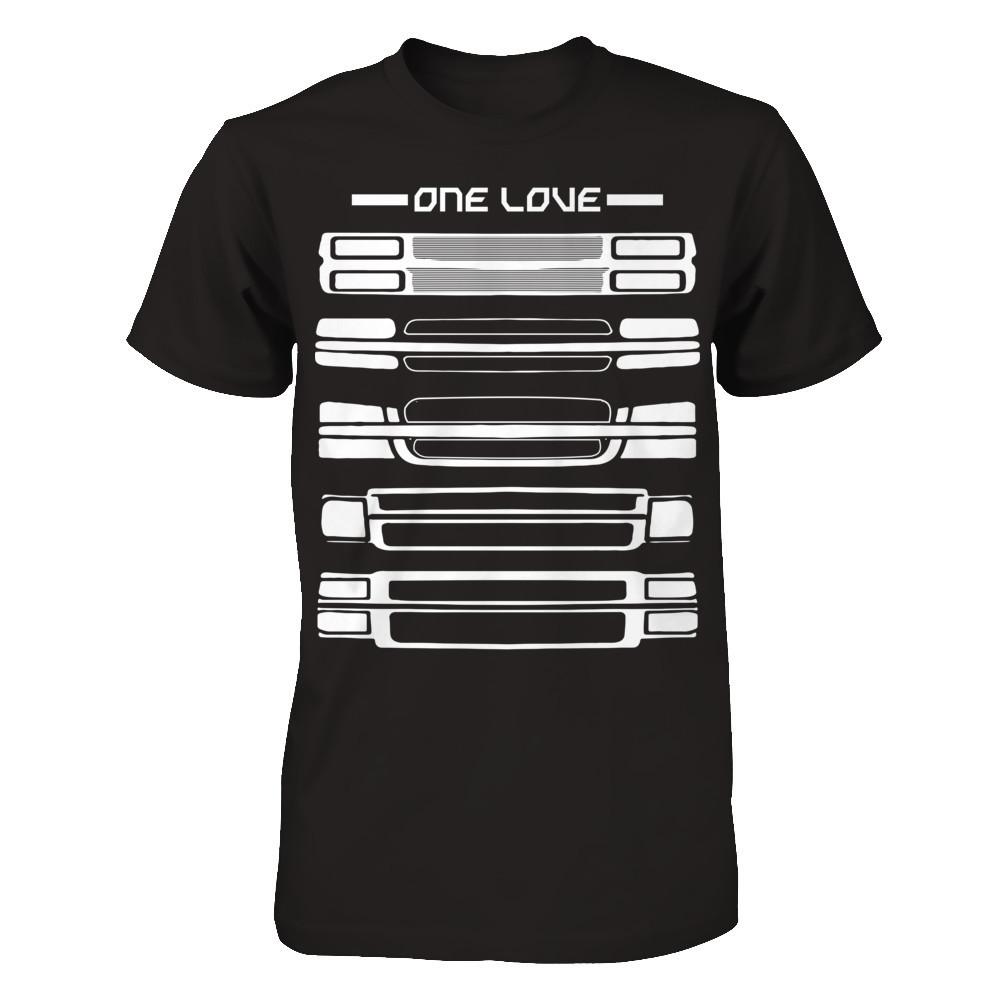 Car - One Love T-shirt Next Level - Unisex Fitted Tee Black