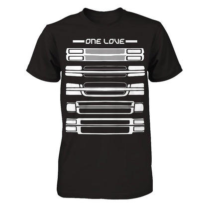 Car - One Love T-shirt Next Level - Unisex Fitted Tee Black