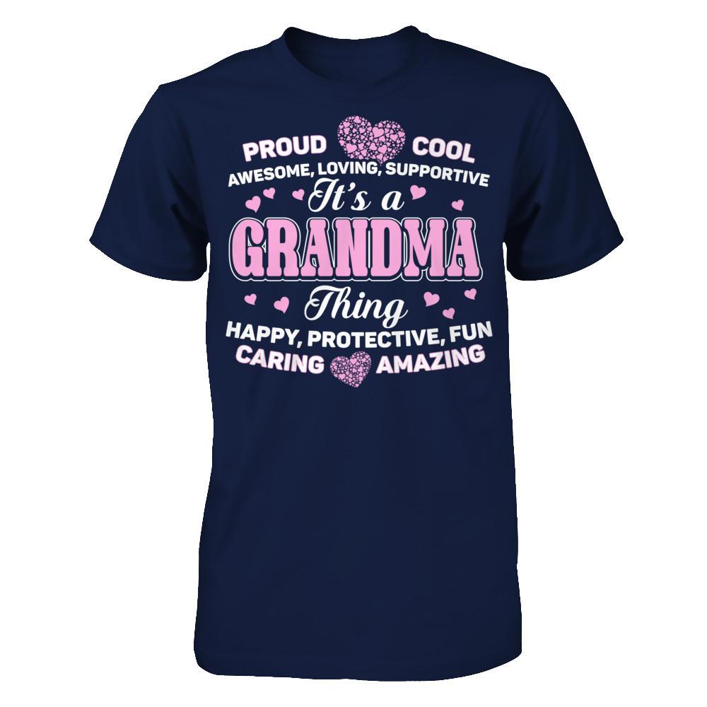 Itäó»s A Grandma Thing Gildan - Short Sleeve Tee Navy