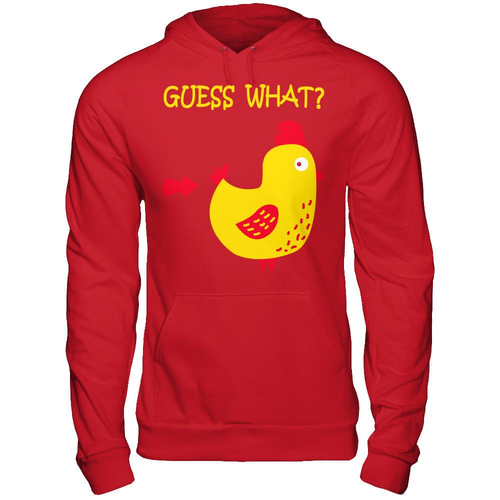 Guess What T-shirt Gildan - Pullover Hoodie Red