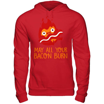 May All Your Bacon Burn T-shirt Gildan - Pullover Hoodie Red