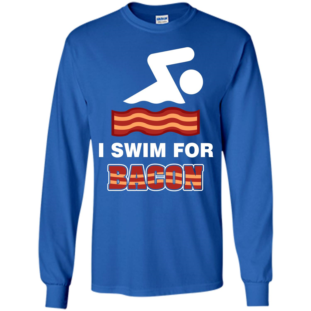 Bacon T-shirt I Swim For Bacon T-shirt Royal
