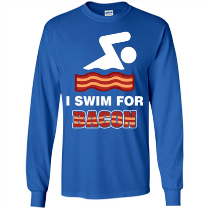 Bacon T-shirt I Swim For Bacon T-shirt Royal
