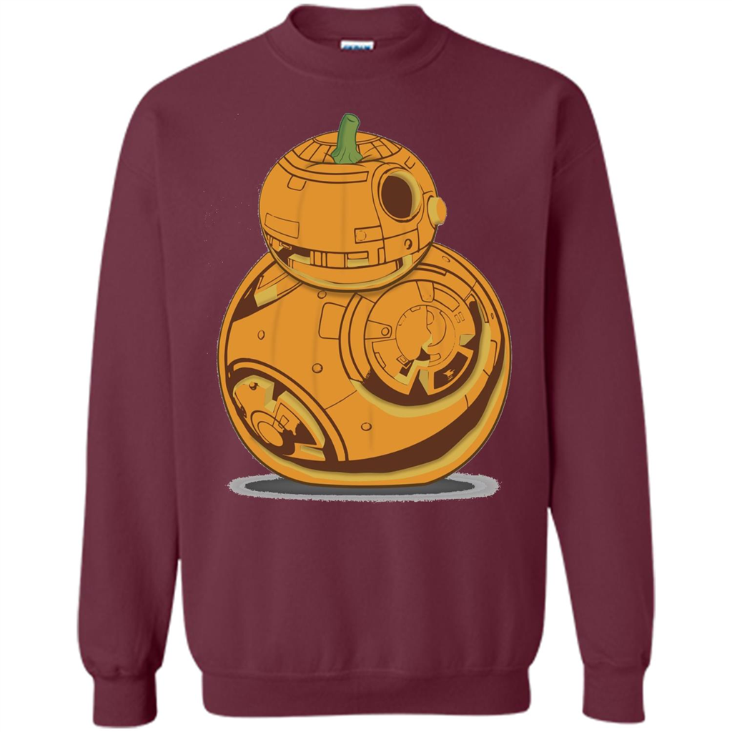 BB-8 Pumpkin Carving Halloween T-Shirt Maroon