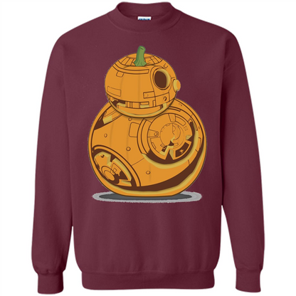BB-8 Pumpkin Carving Halloween T-Shirt Maroon