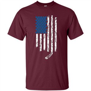 Hockey American Flag T-Shirt