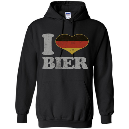 Oktoberfest T Shirt Germany Drinking Beer I Love Bier T-shirt Black