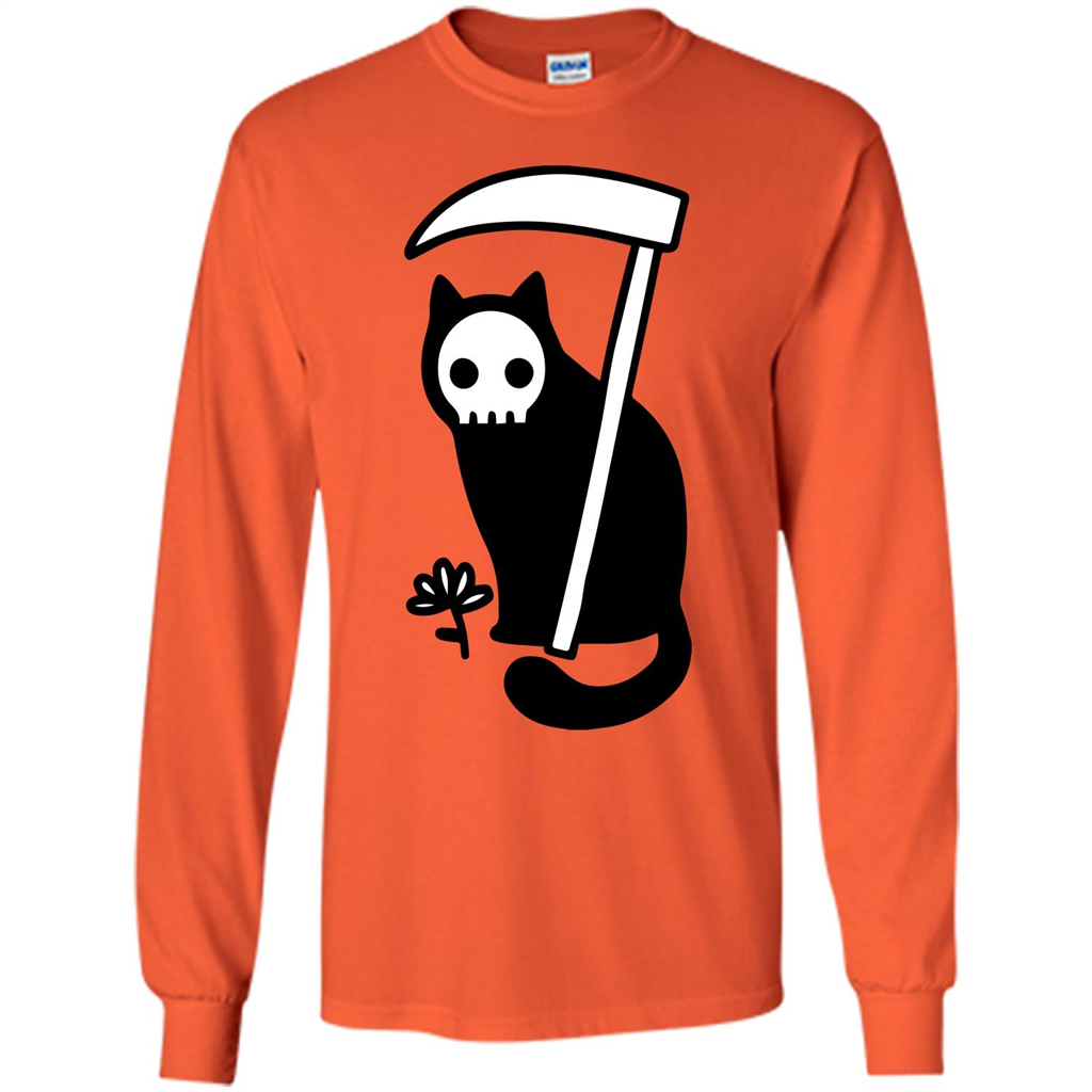 Cat Grimm Reaper T-shirt Orange