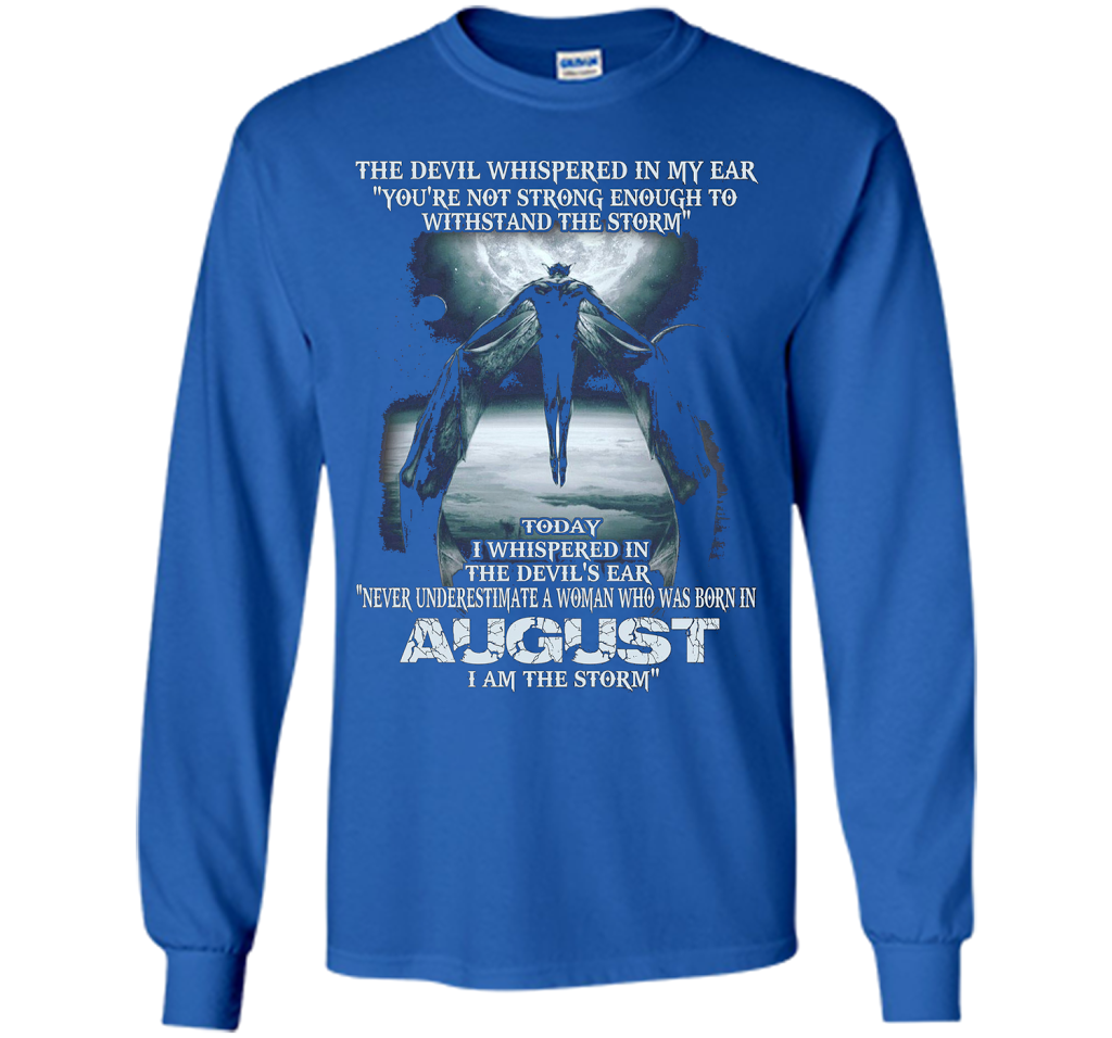 The Devil Born In August The Storm T-shirt Royal