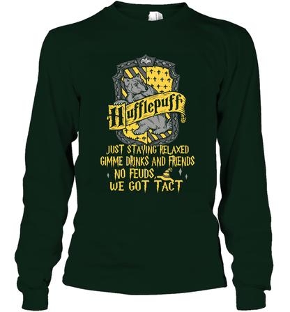 Harry Potter Quotes Hufflepuff Long Sleeve T-Shirt Long Sleeve T-Shirt Forest Green