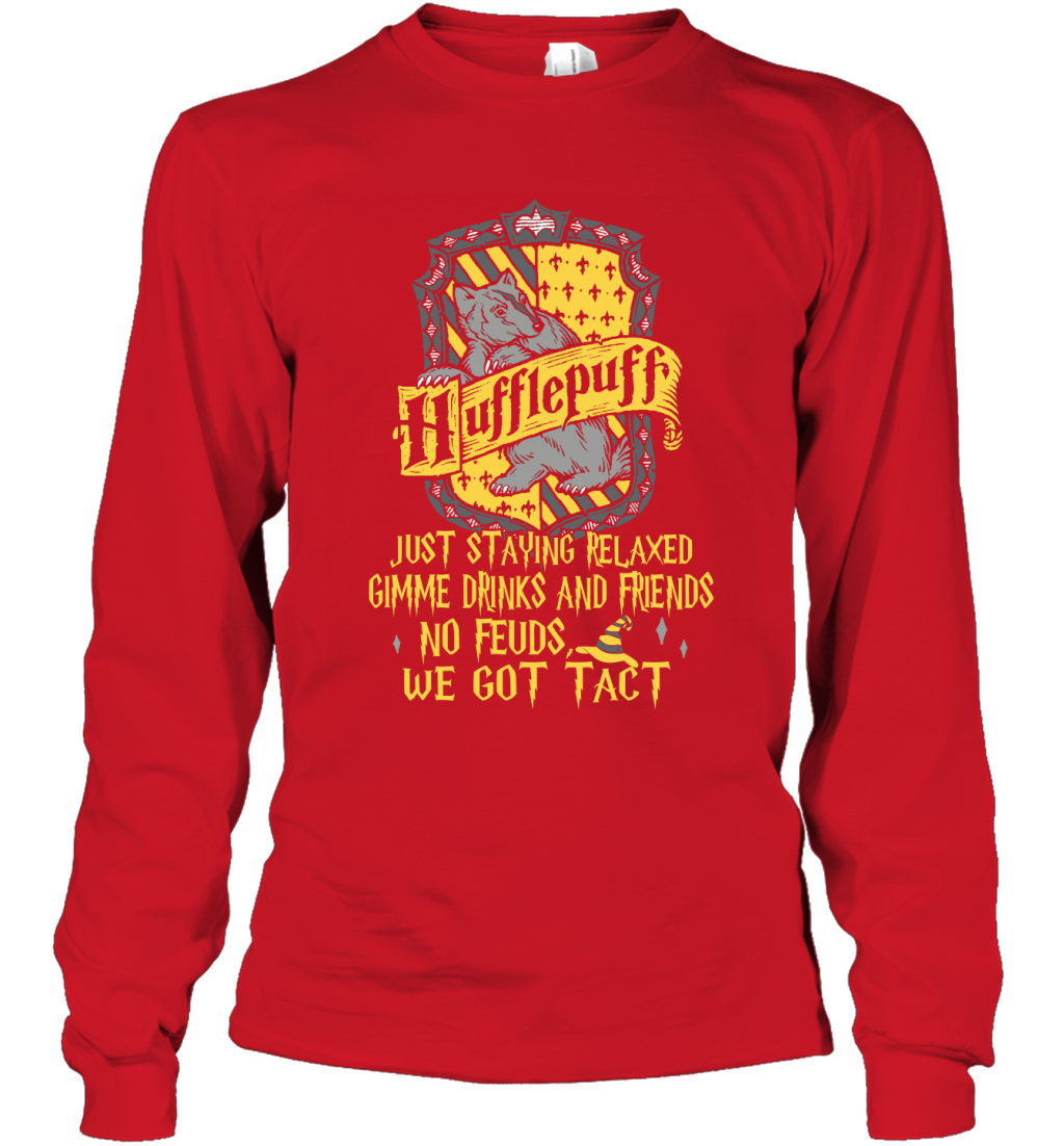 Harry Potter Quotes Hufflepuff Long Sleeve T-Shirt Long Sleeve T-Shirt Red