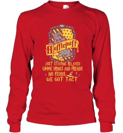 Harry Potter Quotes Hufflepuff Long Sleeve T-Shirt Long Sleeve T-Shirt Red