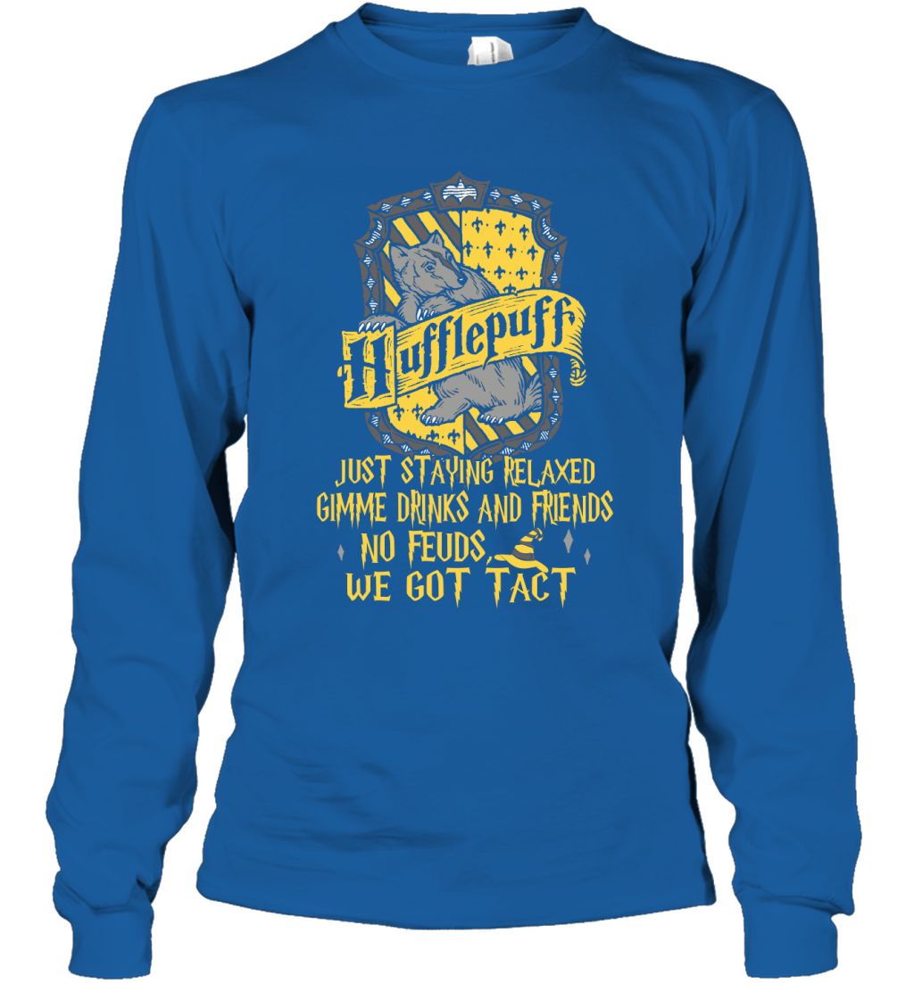 Harry Potter Quotes Hufflepuff Long Sleeve T-Shirt Long Sleeve T-Shirt Royal