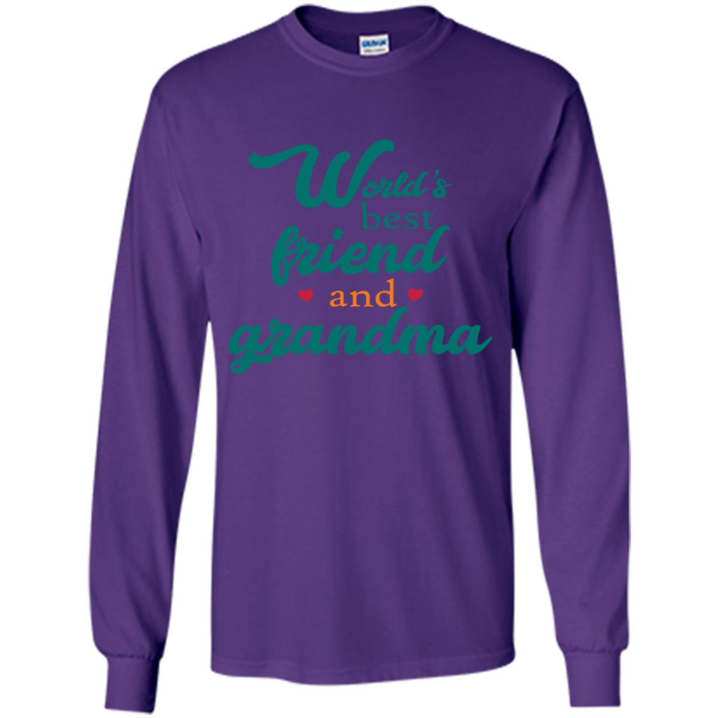 Grandma T-shirt World‰۪s Best Friend And Grandma Purple