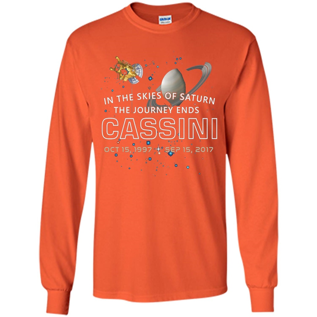 Cassini Spacecraft: End Of Mission At Saturn T-shirt Orange