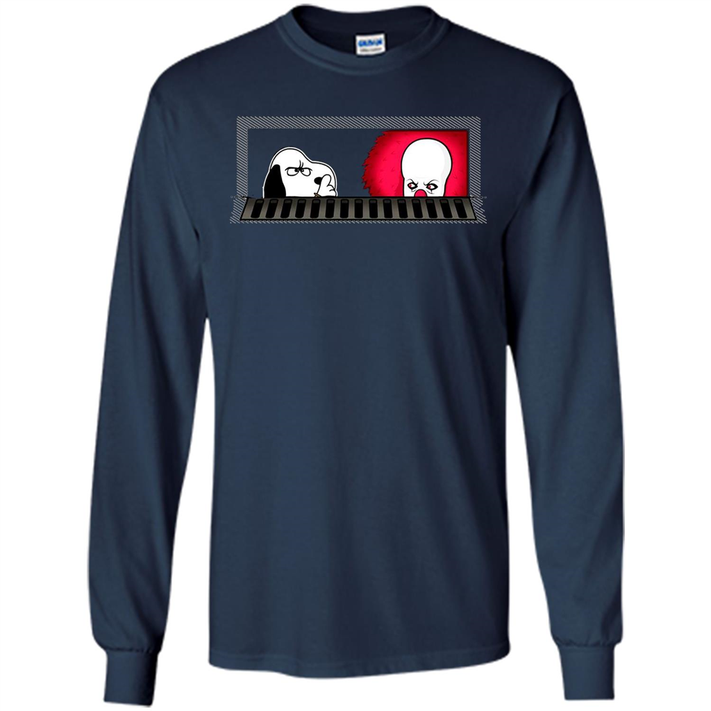 Movie T-shirt Snoopy Vs It T-shirt Navy