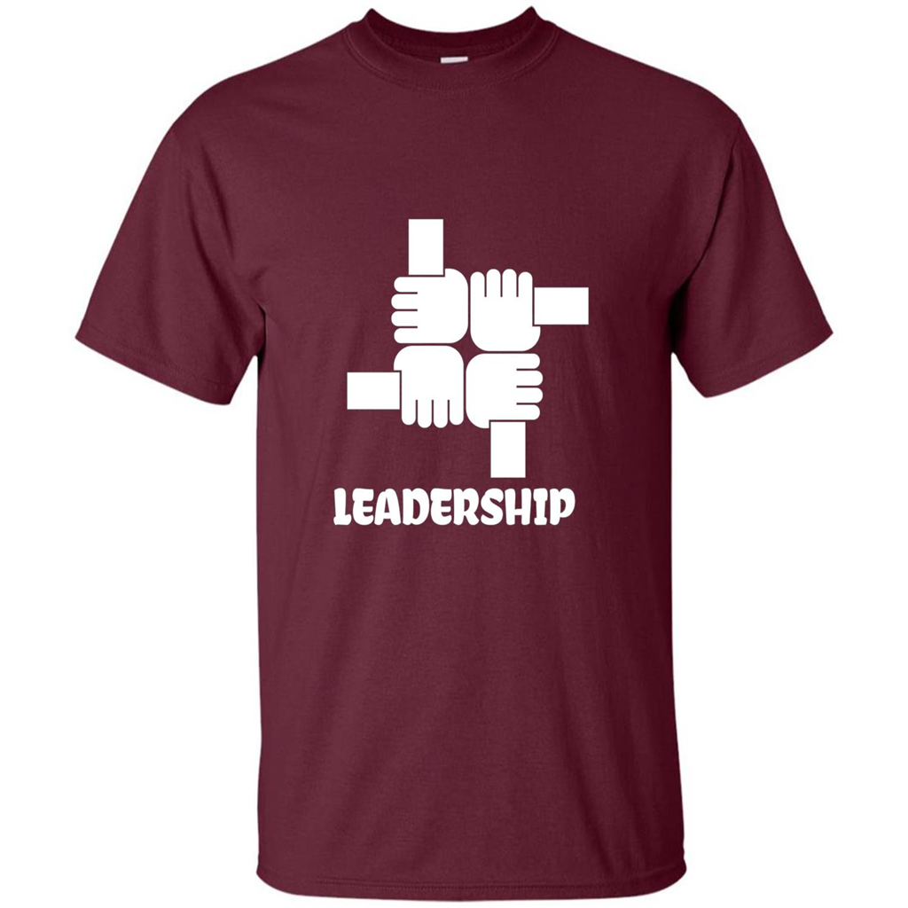 Leadership T-shirt Leadership And Management T-shirt Maroon