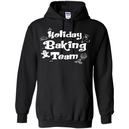 Christmas T-shirt Holiday Baking Team T-shirt Orange