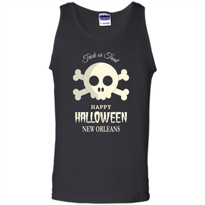 Halloween Trick or Treat Happy Halloween New Orleans T-shirt Black
